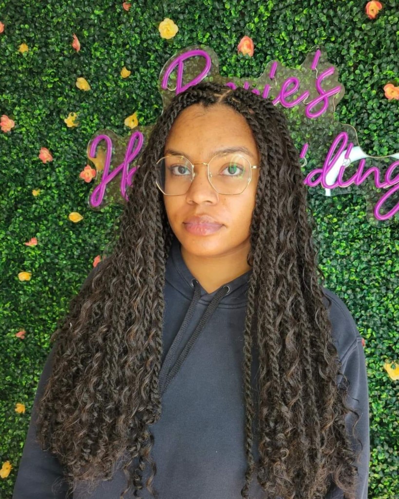 Passion twists / Havana twists with curly texture